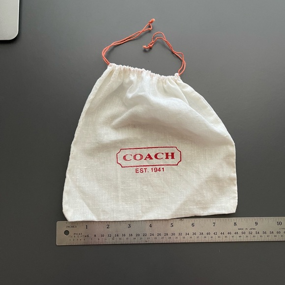 Vintage Coach Drawstring Bag 8” - Picture 4 of 4